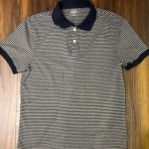 jcrew men’s polo striped blue SMALL EXCELLENT CONDITION